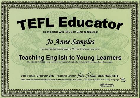 English teacher certificate - 2. feb. 2023 ... What about a University Degree? Two Reasons to Get TEFL Certified; Do You Need 120 or 300 hour Certification? If you're serious teaching English ...